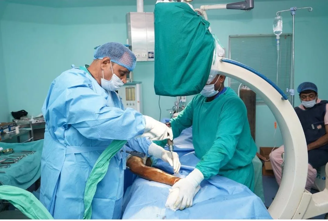 Modern operation theatre at Sri Vishudhanand Hospital.
