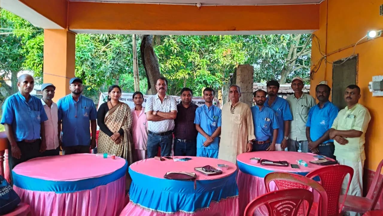 Healthcare services delivered during a community medical camp